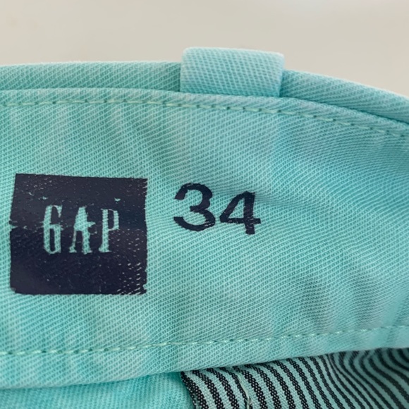 GAP men’s 34 aqua khaki shorts - Picture 3 of 4
